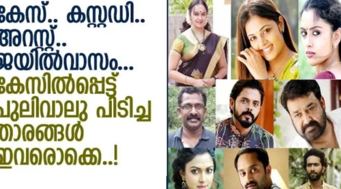 കേസ്.. കസ്റ്റഡി.. ജയിൽ വാസം; കേസിൽ പെട്ട് പുലിവാല് പിടിച്ച താരങ്ങൾ ഇവരൊക്കെ..!!